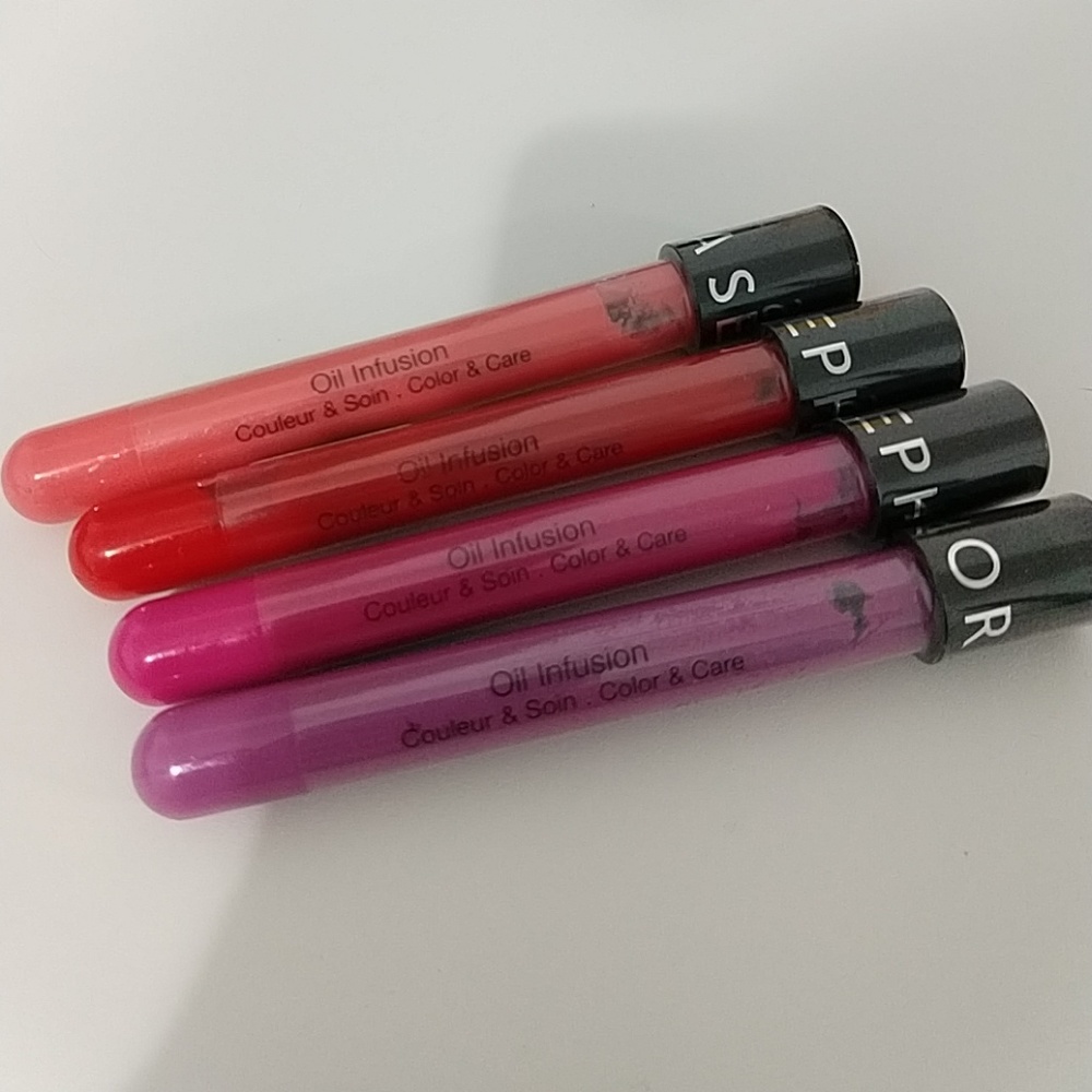 Sephora Set of 4 Lip Oil Infusion